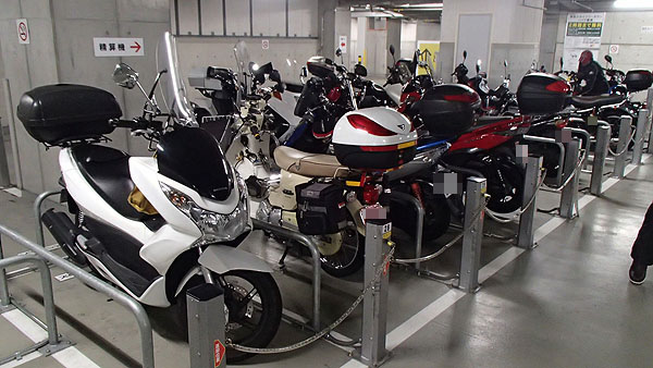 スカイツリーのバイク専用駐車場